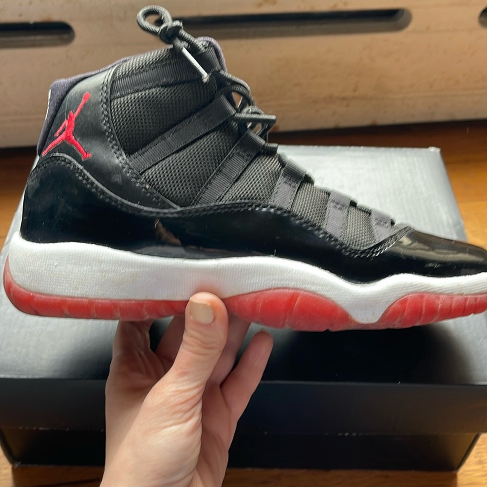 Air Jordan 11 Retro BG “Bred” in youth size 4.5Y